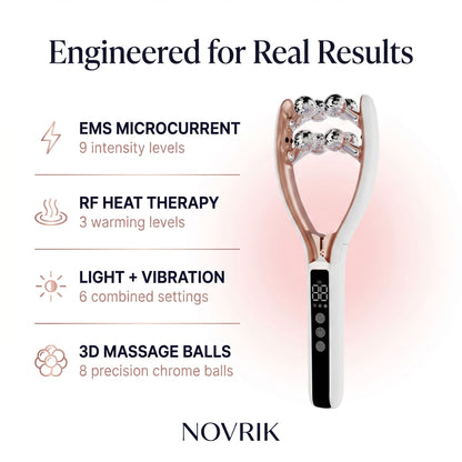 Novrik™ Facial Massager — De-Puff, Sculpt & Relax in 5 Minutes